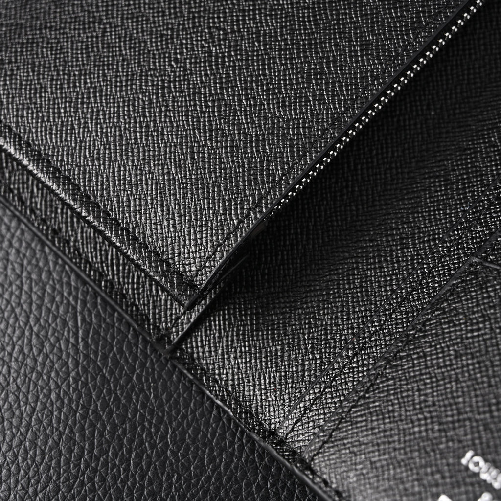 Louis Vuitton Brazza Wallet – Monogram Eclipse Canvas Long Bifold (M61697)