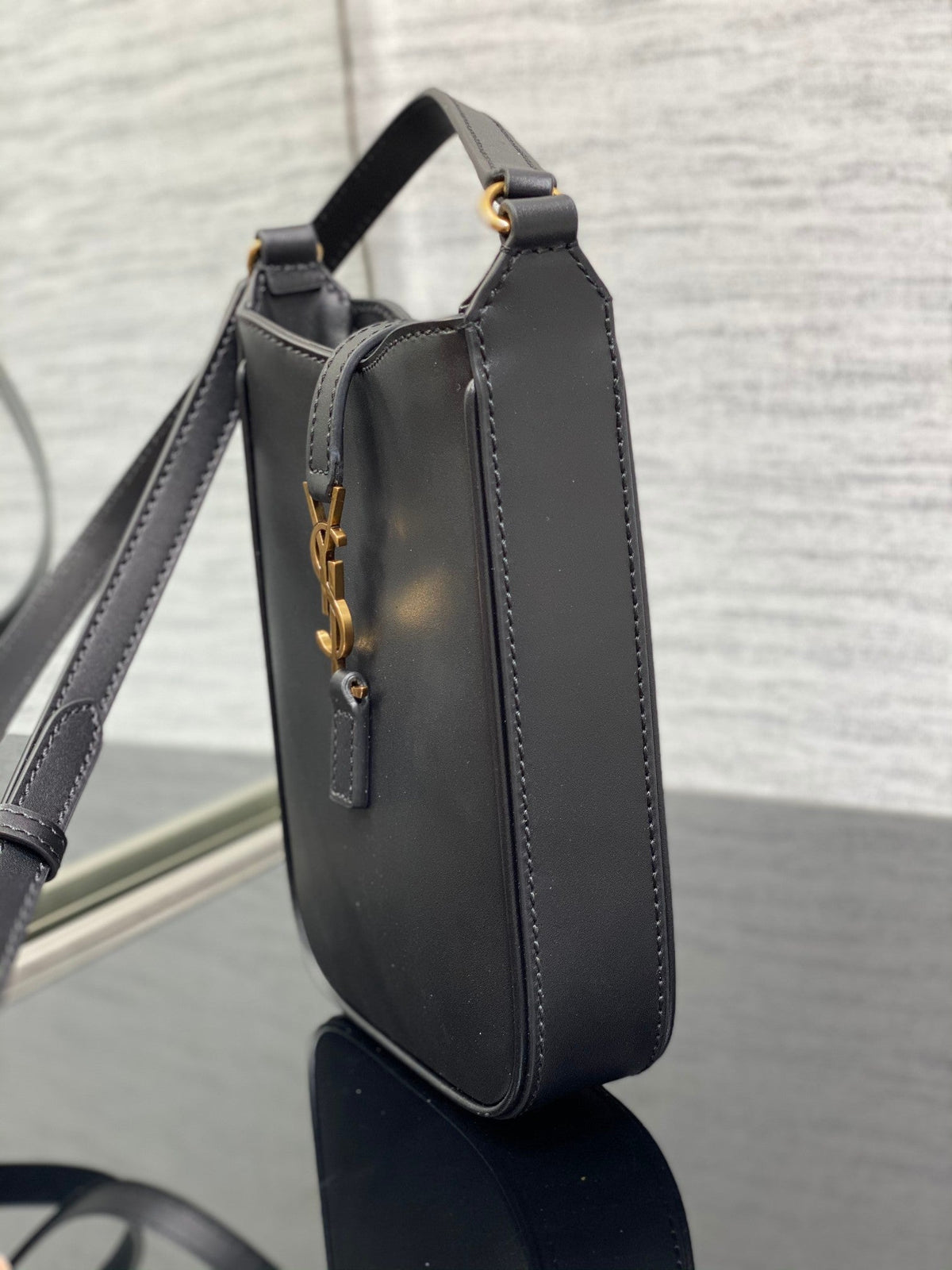YSL Le 5 A 7 Mini Black Bag - 13x20x4cm