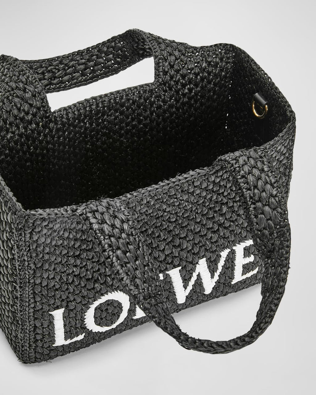 LOEWE x Paula¡¯s Ibiza Font Tote Small Bag in Raffia